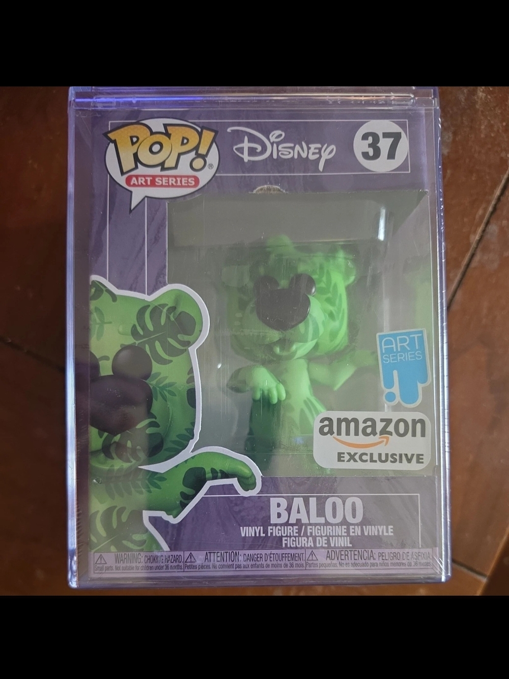 Funko Pop Art Series Disney Baloo #37 Amazon Exclusive With Sealed Hard case